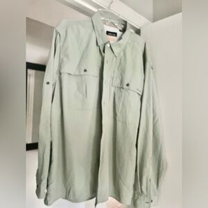Brand new Orvis light green fishing or outdoors button down